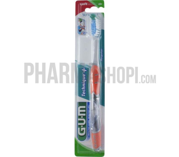 Technische + reguläre weiche Gum-Zahnbürste - 1 Zahnbürste
