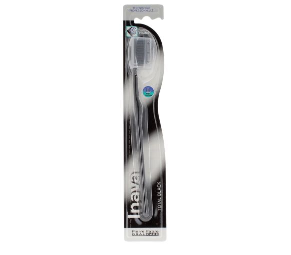 Zahnbürste Total Black Inava - eine Zahnbürste