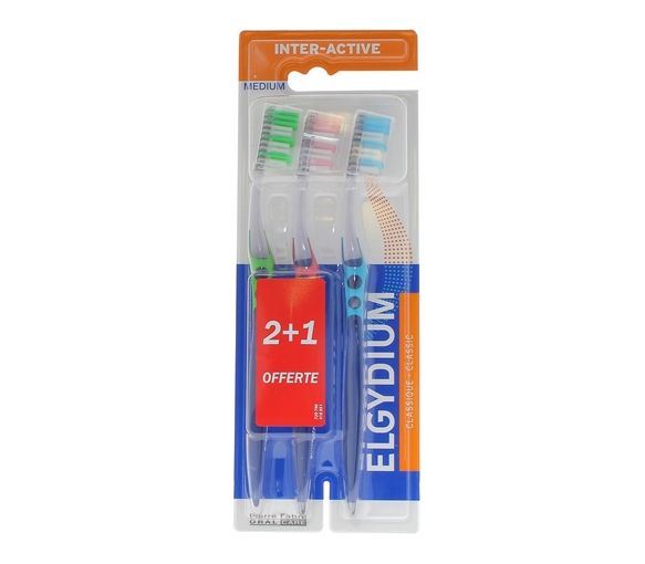 Interaktive Zahnbürsten Elgydium - 3 Zahnbürsten