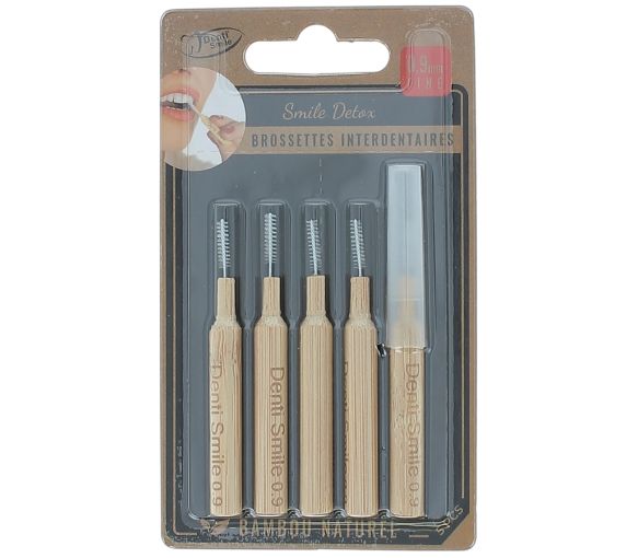 Interdentalbürsten Bambus Natürlich Smile Detox 0,9 mm Denti'Smile - 5 Stück