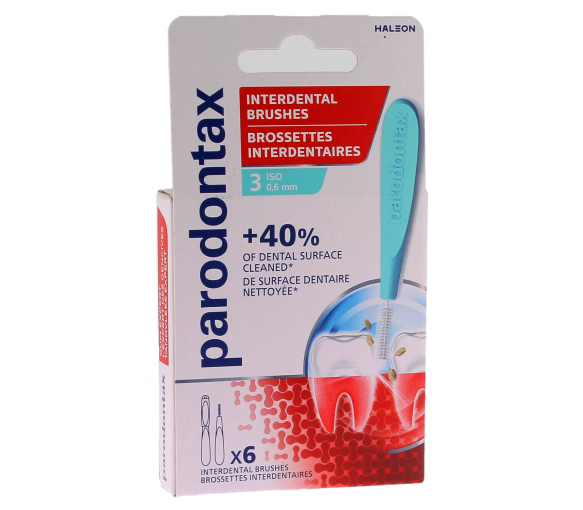 Interdentalbürsten 0,6 mm Parodontax - 6 Bürsten - image 1