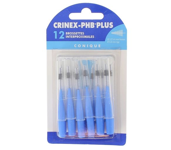 Konische Interdentalbürsten phb plus Crinex - 12 Bürsten