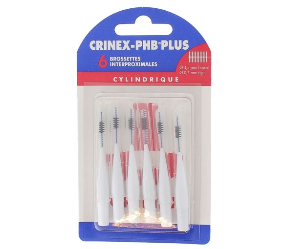 Zylindrische Interdentalbürsten phb plus Crinex - 6 Bürsten