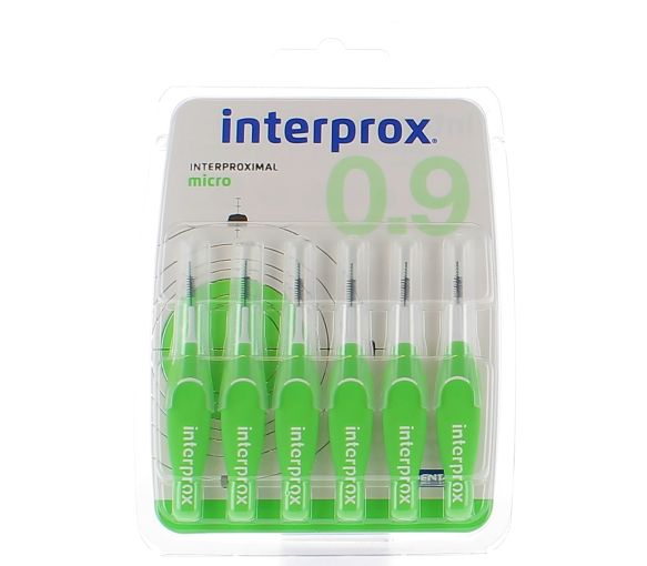 Interdentalbürsten Mikro 0,9mm Interprox - 6 Bürsten