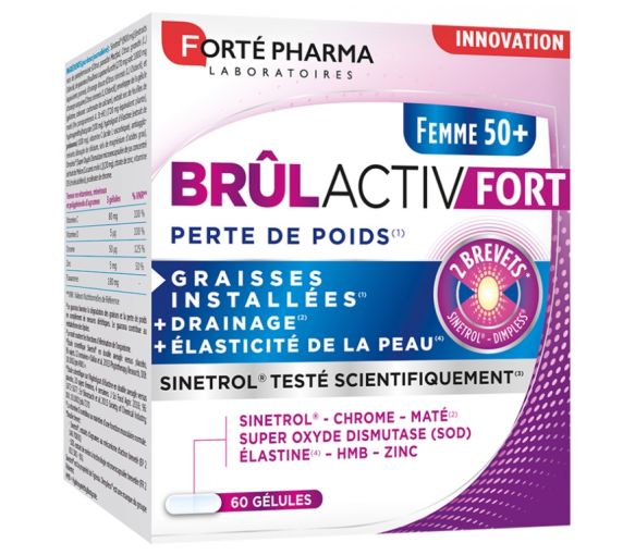 Brûlactiv Fort Frau 50+ Gewichtsverlust Forté Pharma - Packung mit 60 Kapseln