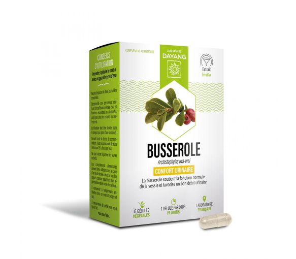 Busserole Komfort bei Harnwegserkrankungen Bio Dayang - Packung mit 15 Kapseln