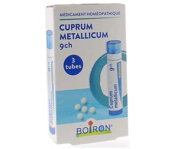 CUPRUM METALLICUM 9CH Granulat Boiron - 3 Röhrchen zu 4g
