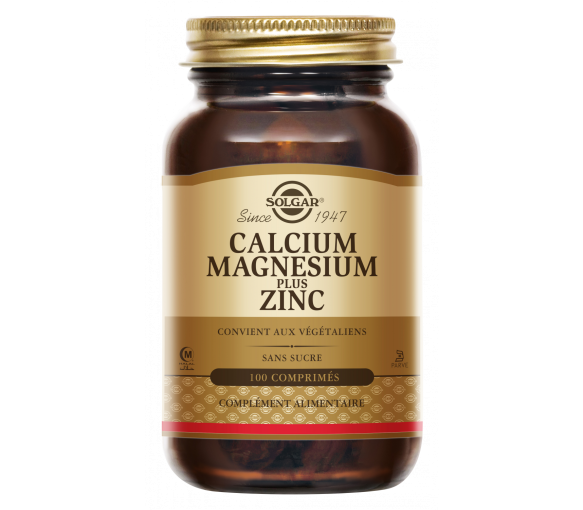Calcium Magnesium Zinc Solgar - Dose von 100 Tabletten - image 1