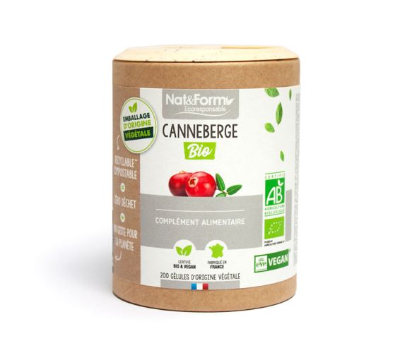 Bio-Cranberry Nat&Form - Dose von 200 Kapseln - image 1