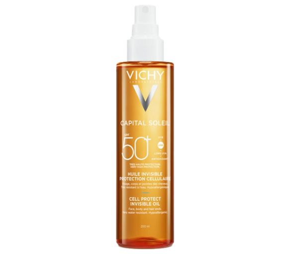 Capital Soleil Unsichtbares Öl Zellschutz SPF50+ Vichy - Spray mit 200 ml
