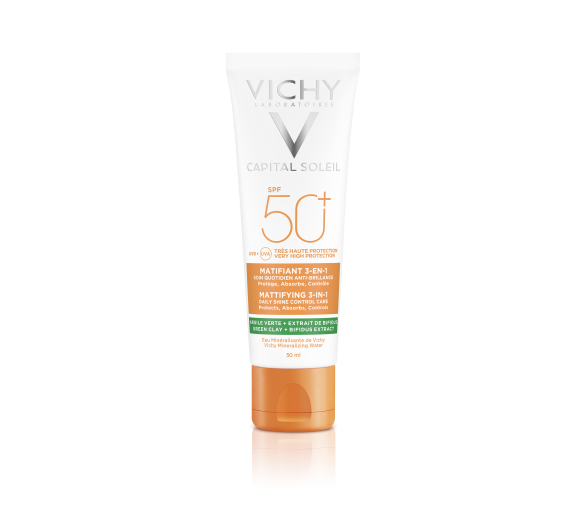 Capital Soleil SPF 50+ mattierende 3-in-1-Creme Vichy - Tube mit 50 ml - image 1