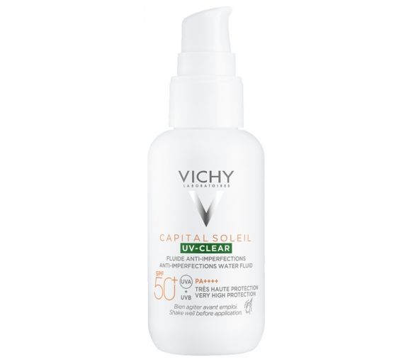Capital Soleil UV-Clear Fluid gegen Unreinheiten SPF50+ Vichy - Pumpflasche mit 40 ml - image 1