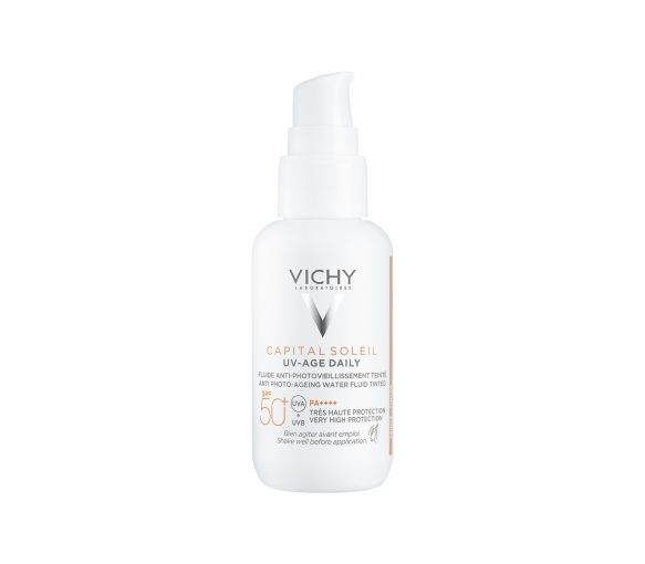 Capital Soleil UV Age Daily Tönende Anti-Fotostress-Fluid SPF 50+ Vichy - Pumpflasche mit 40 ml - image 1
