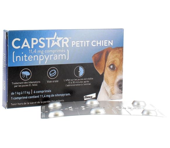 Capstar kleine Hunde 11,4 mg Nitenpyram-Tabletten - 6 Tabletten
