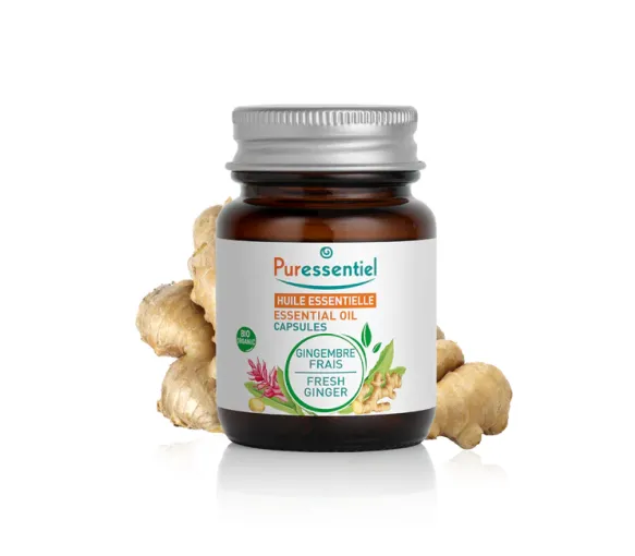 Kapseln mit ätherischem Ingweröl Puressentiel - Schachtel mit 60 Kapseln - image 1