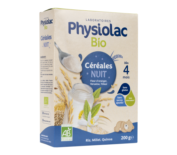 Bio-Nachtgetreide ab 4 Monaten Physiolac - 200 g Packung - image 1