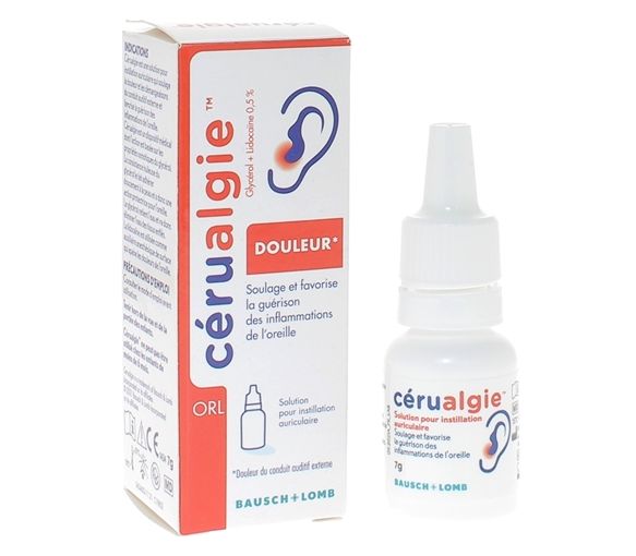 Cérualgie Lösung Ohr Baush Lomb - Flasche mit 7g