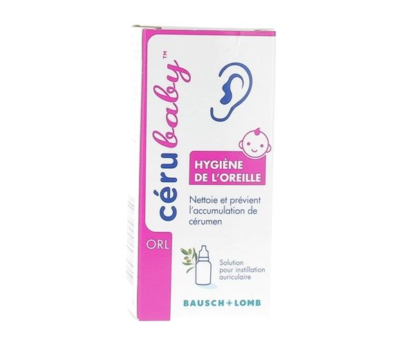 Cerubaby Ohrentropfen für Babys Bausch Lomb - Flasche mit 15 ml