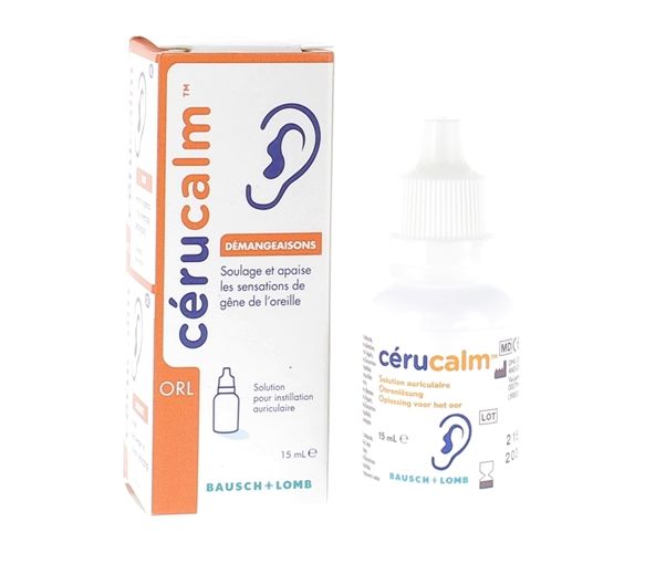 Cerucalm Ohrlösung Juckreiz Bausch Lomb - Flasche 15 ml
