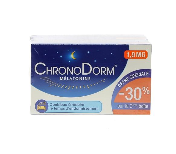 ChronoDorm Melatonin 1.9 mg Labor Iprad - Packung mit 2 Schachteln zu je 30 Tabletten