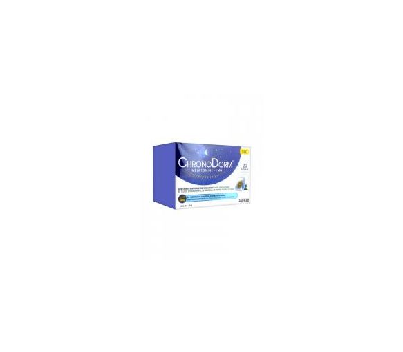 ChronoDorm Melatonin 1 mg Iprad Gesundheit - Packung mit 20 Beuteln
