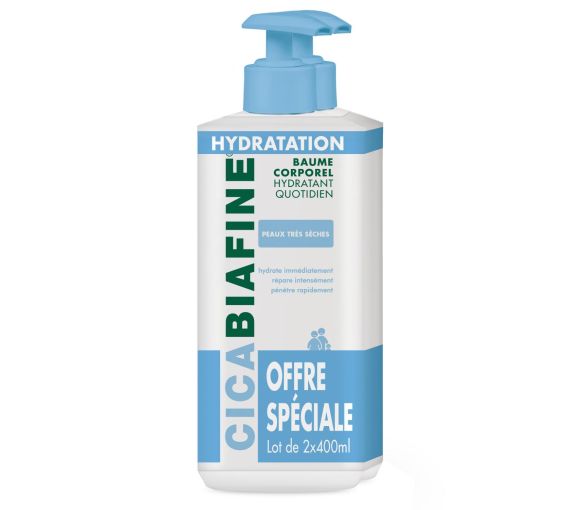 Cicabiafine Körperbalsam feuchtigkeitsspendend täglich - 2 Flaschen à 400 ml