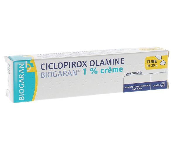 Ciclopiroxolamin-Creme 1% Biogaran - Tube mit 30g - image 1