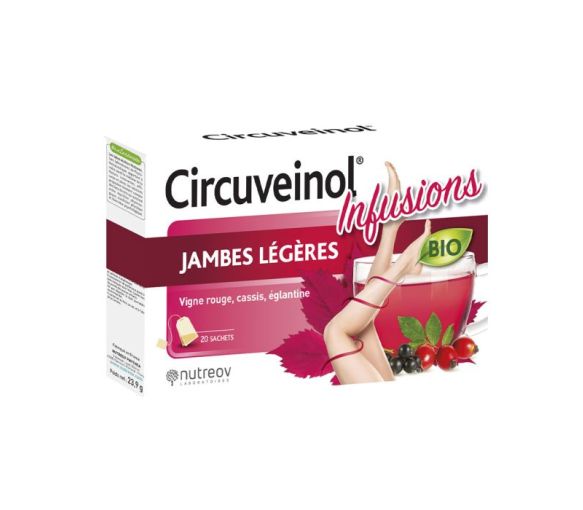 Circuveinol Infusion leichte Beine bio Nutreov - Packung mit 20 Beuteln - image 1