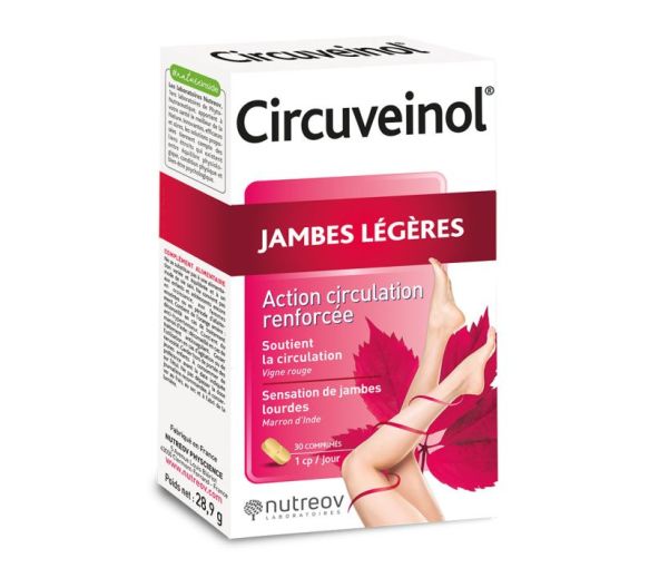 Circuveinol leichte Beine Nutreov - Packung mit 30 Tabletten