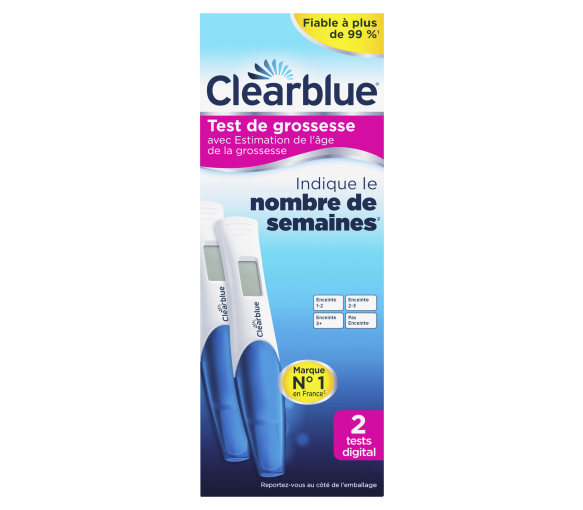 Clearblue digitaler Schwangerschaftstest - Packung mit 2 Tests - image 1