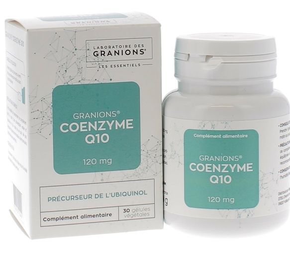 Coenzym Q10 120 mg Granions - Packung mit 30 pflanzlichen Kapseln