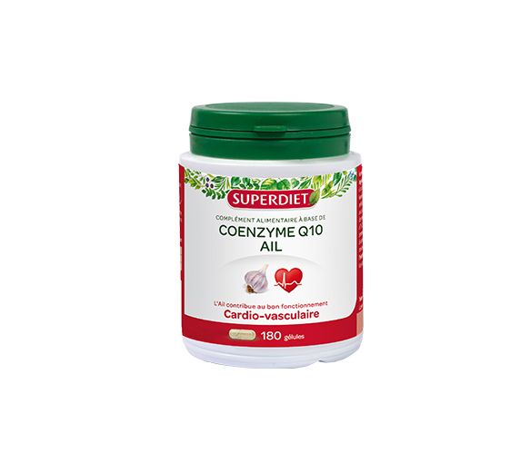 Coenzym Q10 + Knoblauch Super Diet - Packung mit 180 Kapseln