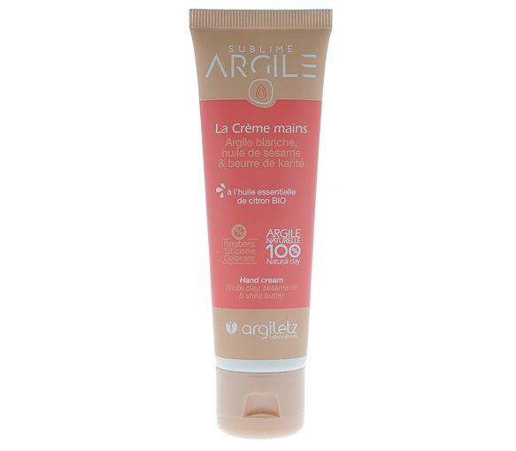 Herz aus Ton die Handcreme Argiletz - Tube mit 50 ml