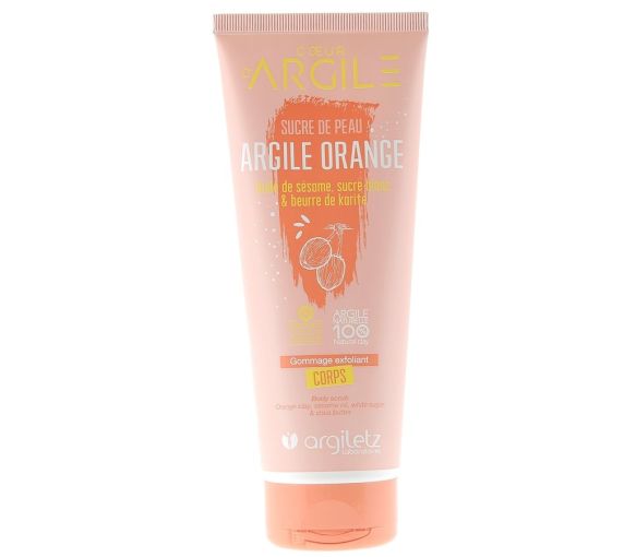 Herz aus Ton Hautzucker orange Ton Argiletz - Tube mit 200 ml