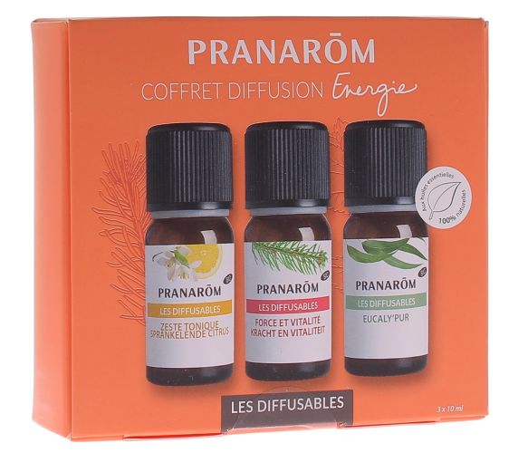 Energie Diffusionset Pranarom - Set mit 3 Fläschchen à 10ml - image 1
