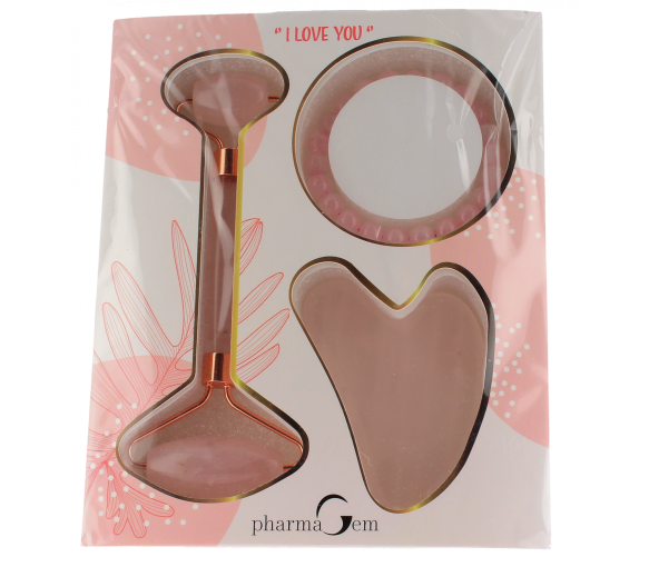 Rosenquarz-Set I love you PharmaGem - Set mit 3 Produkten - image 1