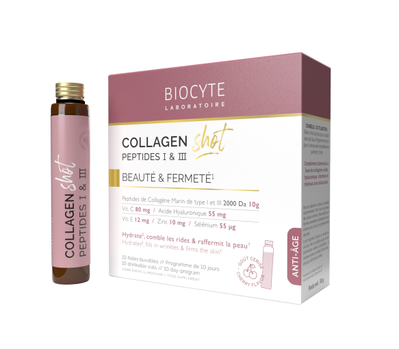 Collagen Shot Biocyte - Packung mit 10 Ampullen