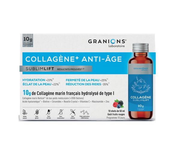 Kollagen+ Anti-Aging 10g Granions - Box mit 10 Shots zu je 50ml - image 1