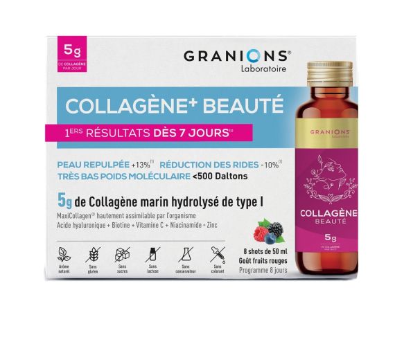 Kollagen+ Schönheit 5g Granions - Schachtel mit 8 Shots à 50 ml - image 1