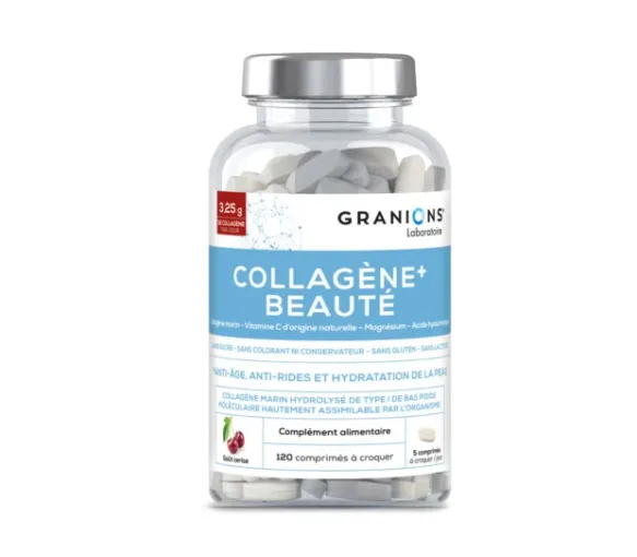 Kollagen+ Schönheit Kirschgeschmack Granions - Dose mit 120 Tabletten - image 1