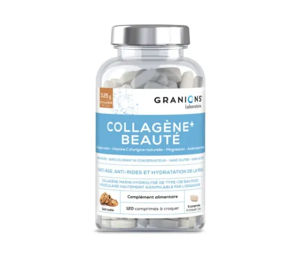 Kollagen+ Schönheit Cookie-Geschmack Granions - Dose mit 120 Tabletten - image 1