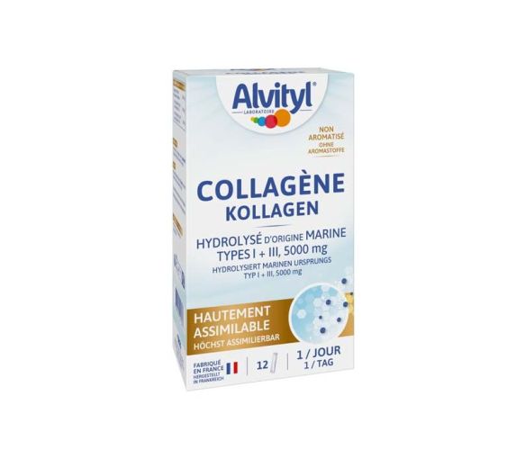 Hydrolysiertes Kollagen Alvityl - Box mit 12 Sticks
