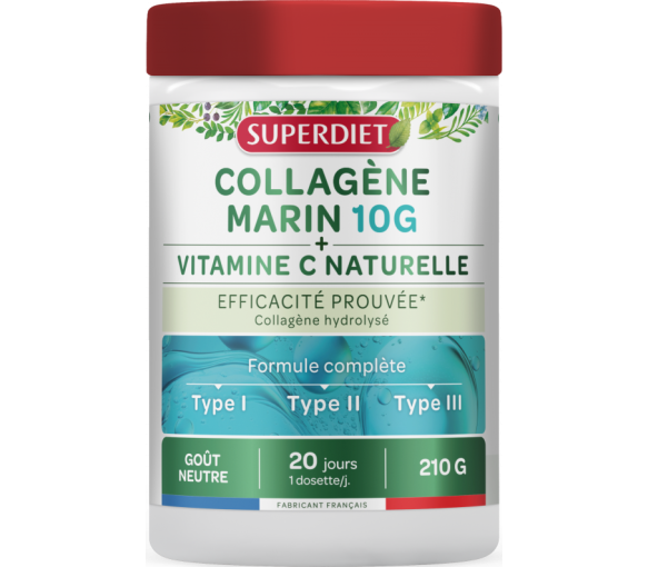 Meereskollagen 10g + Vitamin C Superdiet - Dose mit 210g - image 1