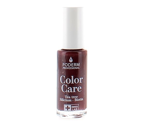 Color Care Nagellack Rot Schwarz 437 Poderm - Flasche mit 8ml