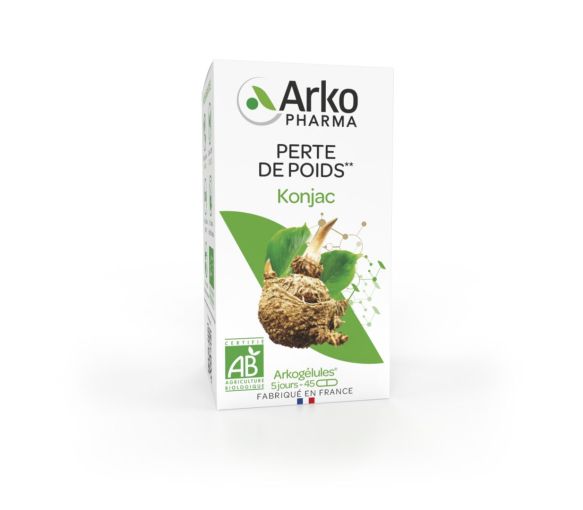 Arkogélules Konjac Gewichtsreduktion bio Arkopharma - Packung mit 45 Kapseln - image 1