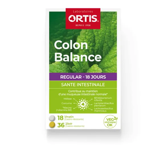 Colon Balance Regular Darmgesundheit Ortis - Packung mit 36 + 18 Tabletten - image 1