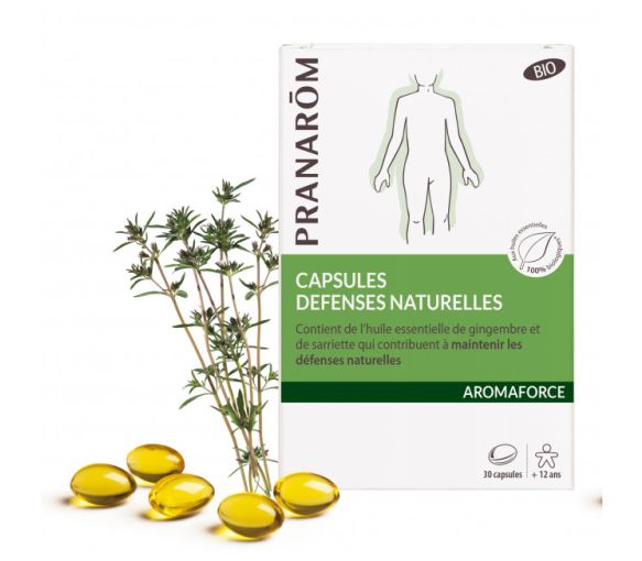 Natürliche Abwehrkräfte Bio Aromaforce Pranarom - Packung mit 30 Kapseln
