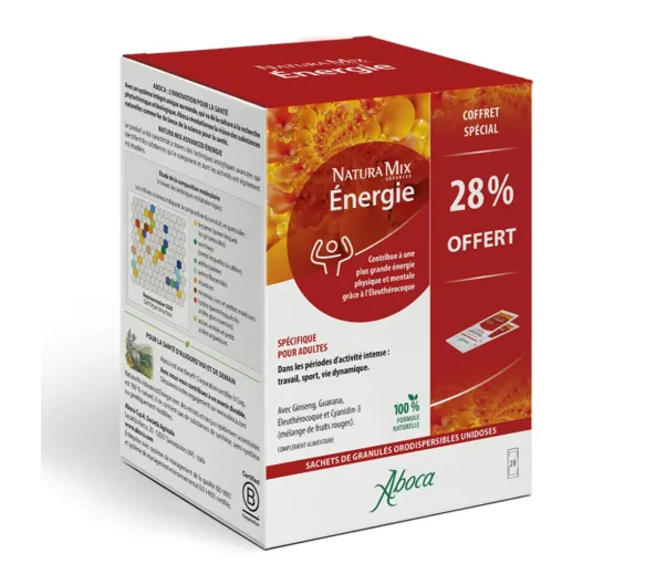 Naturamix Energie Aboca - Box mit 28 Beuteln