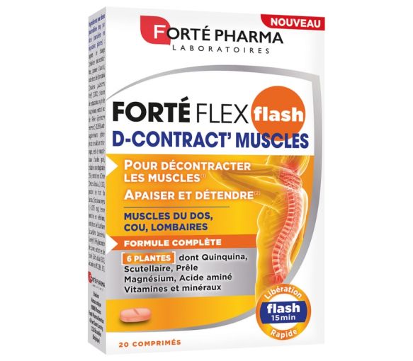 FortéFlex Flash D-Contract' Muskeln Forté Pharma - Packung mit 20 Tabletten