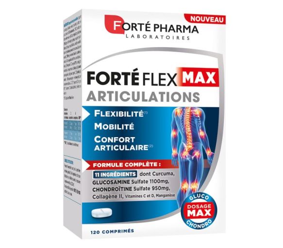 Nahrungsergänzungsmittel Fortéflex Max Gelenke Forté Pharma - Packung mit 120 Tabletten